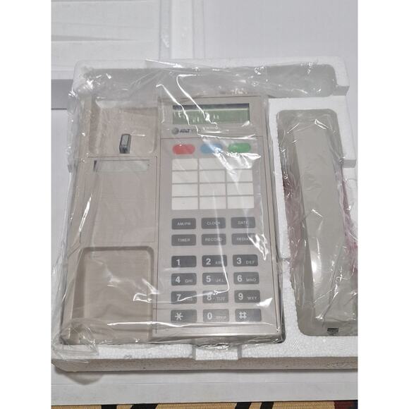 AT&T Feature Telephone 1600 Smokey Pearl – NOS Digital Display Phone- Mint - Picture 2 of 9